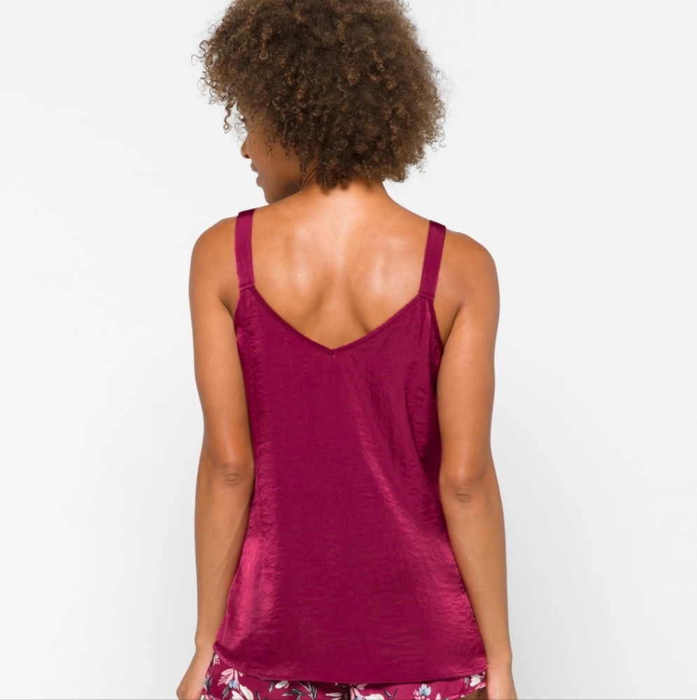 Washed Satin Tank - Picture 2 of 3